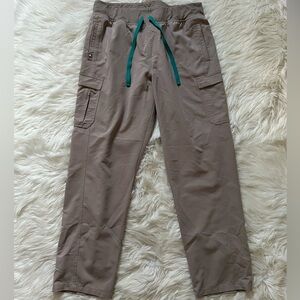 Figs Women’s Cargo Pants with Teal Drawstring